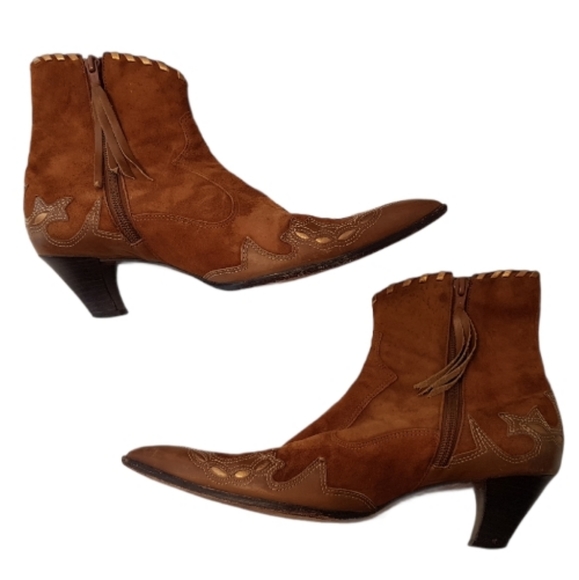 Antonio Melani- Western Ankle Boots - Picture 2 of 12